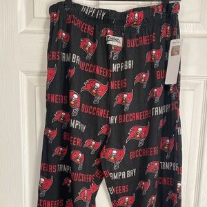 NFL Tampa Bay Buccaneers Black Pajama Pants Zubaz